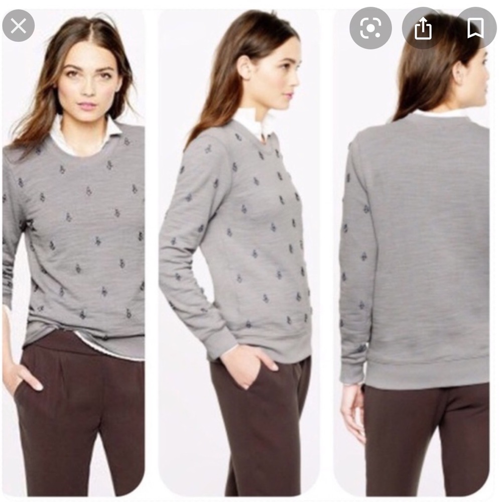 J crew painted jewel sweatshirt